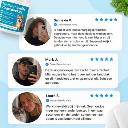 Tandenreiniging Vingerdoekjes