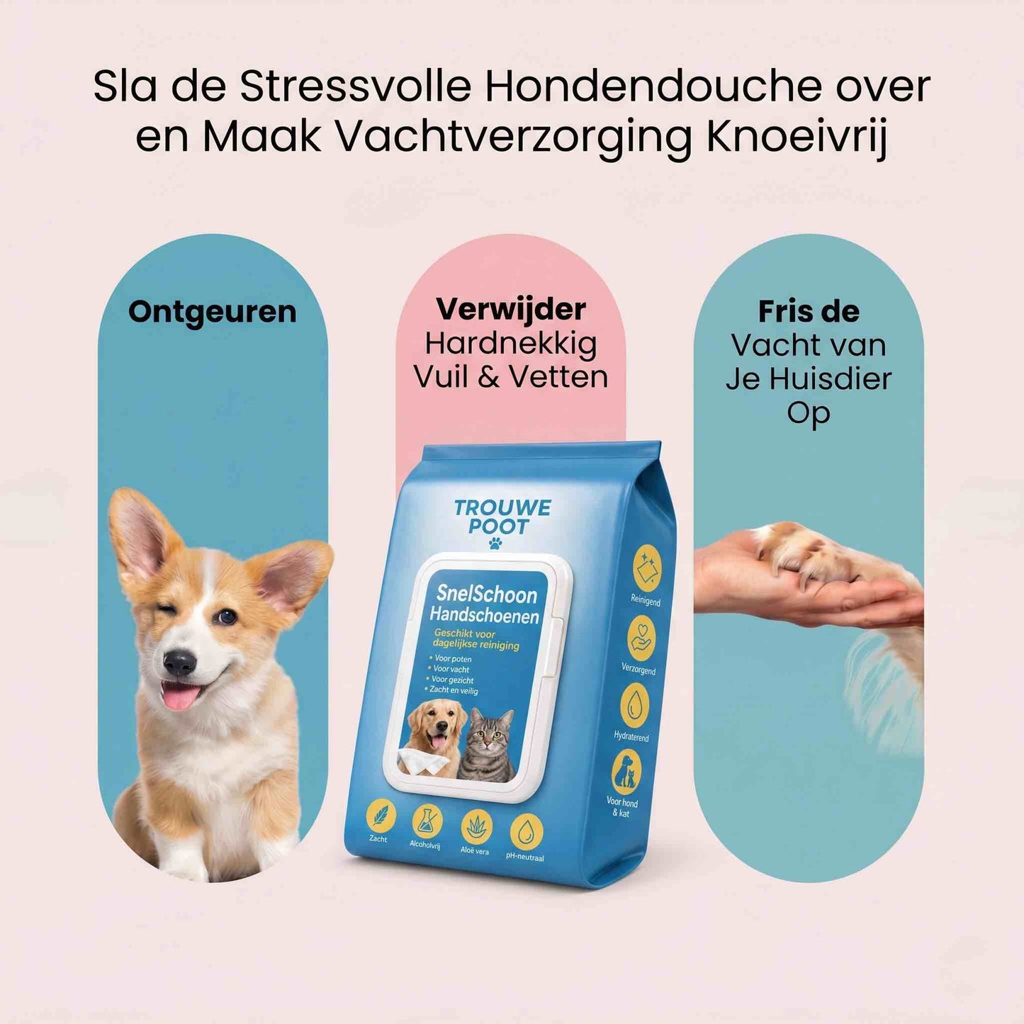 Trouwe Poot - SnelSchoon Handschoenen