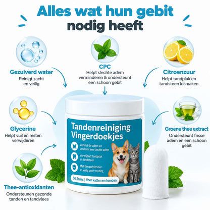 Tandenreiniging Vingerdoekjes